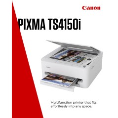 Canon PIXMA TS4150i Inkjet Printer - High-Quality A4 Print, 1200 x 1200 dpi, Wi-Fi Connectivity - Perfect for Home & Office!